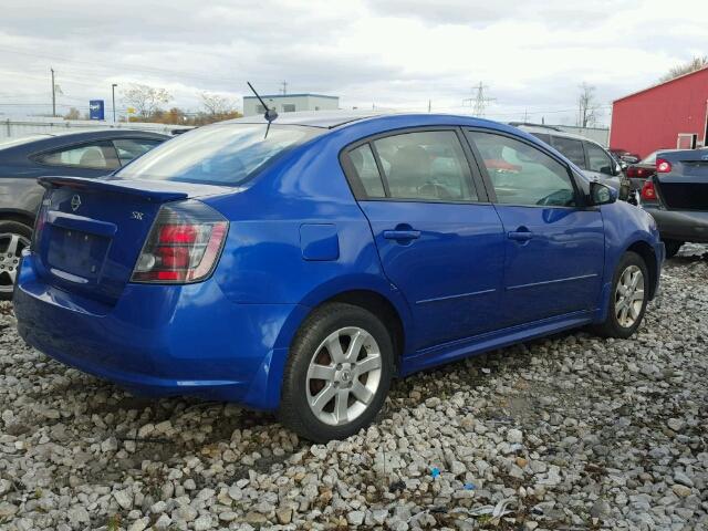 3N1AB6AP5AL695466 - 2010 NISSAN SENTRA 2.0 BLUE photo 4