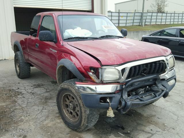 5TEWM72N23Z153693 - 2003 TOYOTA TACOMA XTR MAROON photo 1