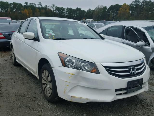 1HGCP2F30CA231308 - 2012 HONDA ACCORD LX WHITE photo 1