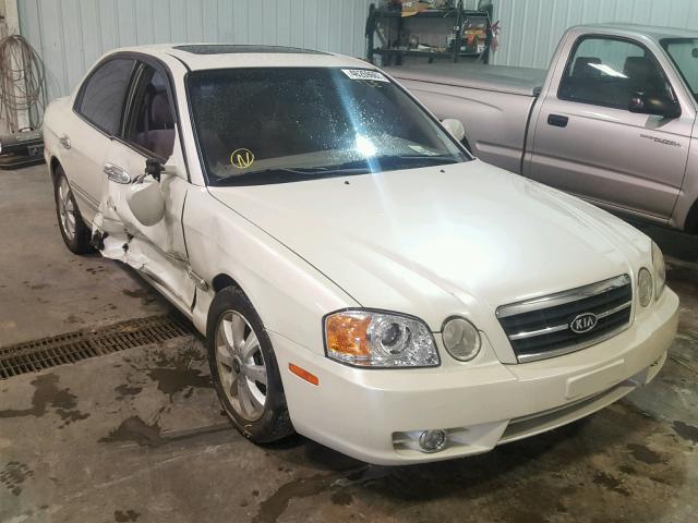 KNAGD128145271456 - 2004 KIA OPTIMA LX WHITE photo 1