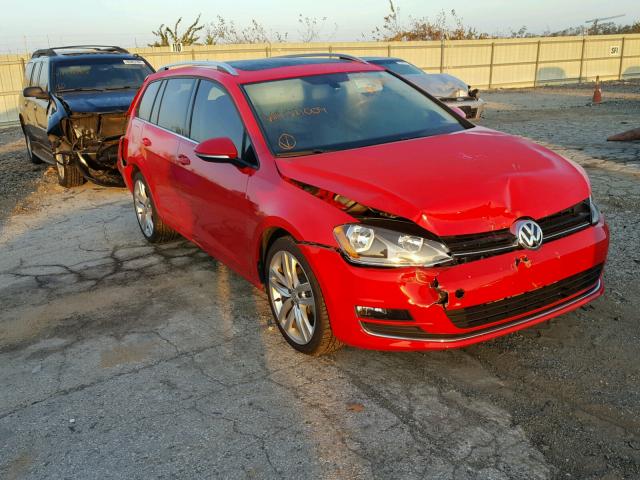 3VWCA7AU8FM511009 - 2015 VOLKSWAGEN GOLF SPORT RED photo 1