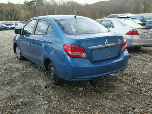 ML32F3FJXHHF05510 - 2017 MITSUBISHI MIRAGE G4 BLUE photo 3