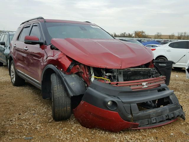 1FM5K8F80DGA12301 - 2013 FORD EXPLORER RED photo 1