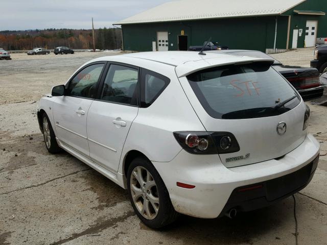 JM1BK344381136825 - 2008 MAZDA 3 WHITE photo 3