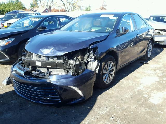 4T4BF1FK1GR523487 - 2016 TOYOTA CAMRY LE BLUE photo 2