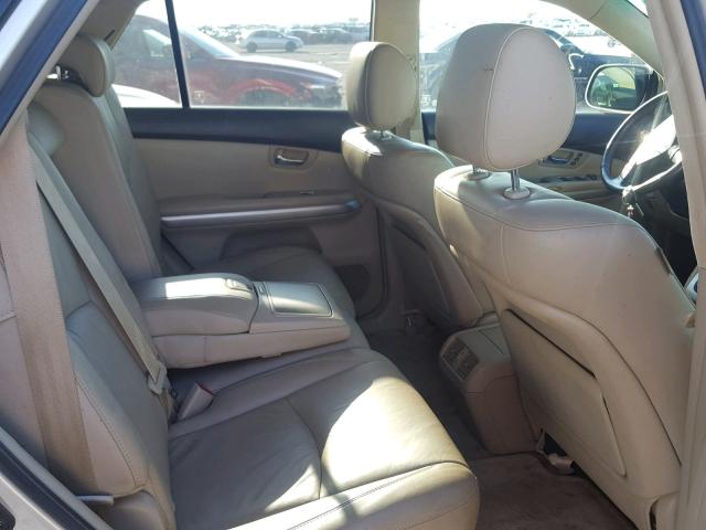 JTJHW31U860011189 - 2006 LEXUS RX 400 TAN photo 6