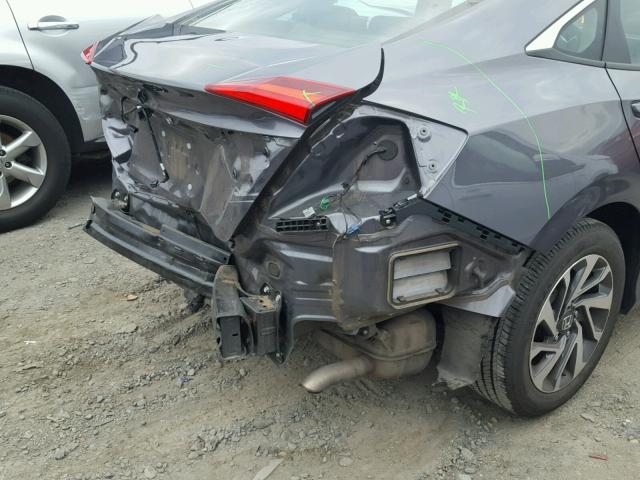 19XFC2F72HE209096 - 2017 HONDA CIVIC EX GRAY photo 9