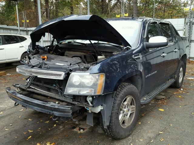 3GNFK12397G203578 - 2007 CHEVROLET AVALANCHE BLUE photo 2