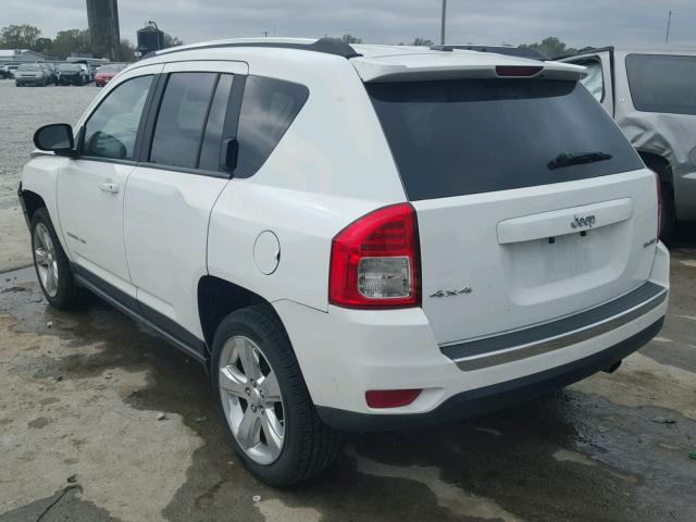 1C4NJDCB0CD655666 - 2012 JEEP COMPASS LI WHITE photo 3