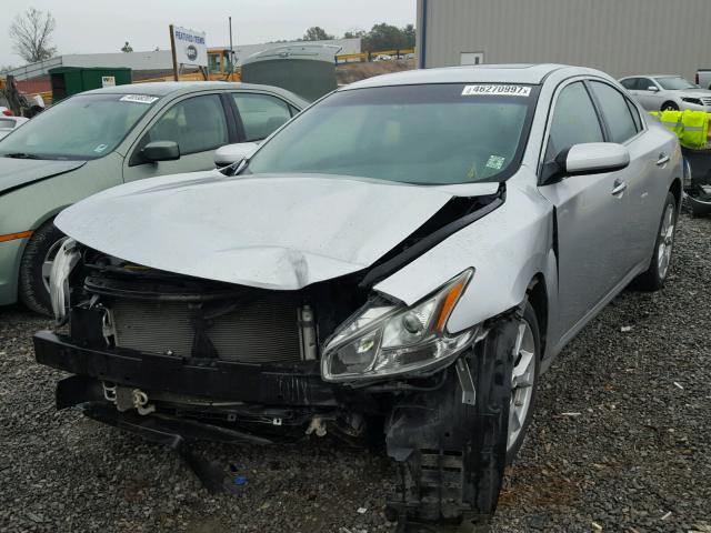 1N4AA5AP0CC810103 - 2012 NISSAN MAXIMA S SILVER photo 2