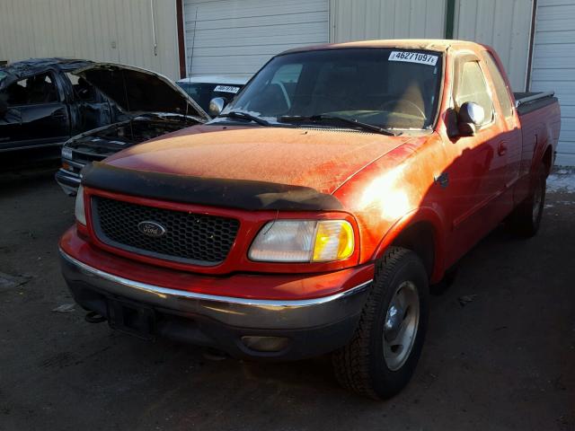 1FTRX18L51NA58410 - 2001 FORD F150 RED photo 2