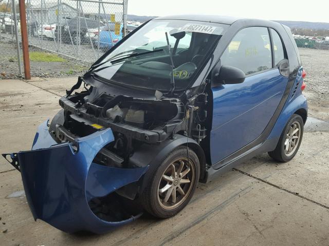 WMEEJ31X69K215479 - 2009 SMART FORTWO BLUE photo 2