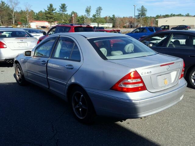 WDBRF61J33F429357 - 2003 MERCEDES-BENZ C 240 SILVER photo 3