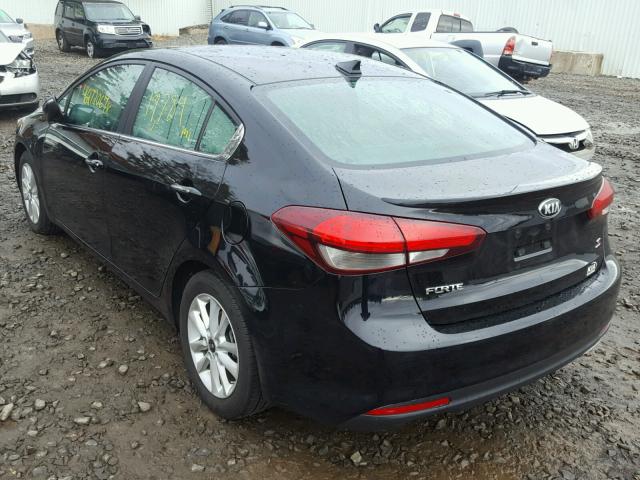 3KPFL4A7XHE045387 - 2017 KIA FORTE LX BLACK photo 3