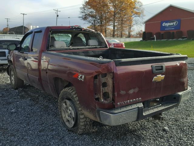 2GCEK19JX81298624 - 2008 CHEVROLET SILVERADO MAROON photo 3