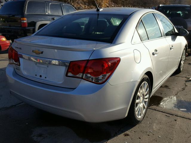 1G1PJ5SB6E7210178 - 2014 CHEVROLET CRUZE ECO SILVER photo 4