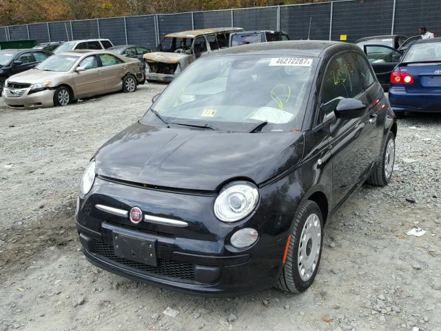 3C3CFFAR3FT750374 - 2015 FIAT 500 POP BLACK photo 2