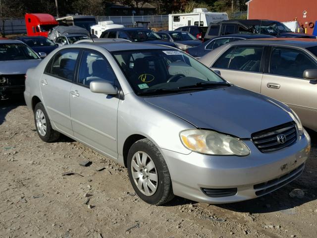 1NXBR32E23Z137376 - 2003 TOYOTA COROLLA CE SILVER photo 1