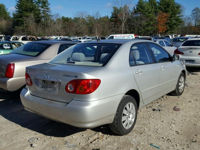 1NXBR32E23Z137376 - 2003 TOYOTA COROLLA CE SILVER photo 4