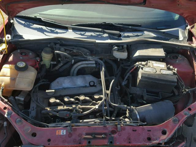 1FAFP34N25W229674 - 2005 FORD FOCUS ZX4 RED photo 7