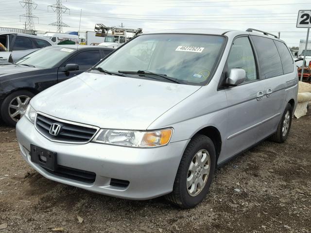 5FNRL18072B025510 - 2002 HONDA ODYSSEY EX SILVER photo 2