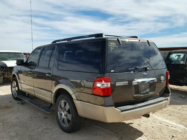 1FMFK17538LA68181 - 2008 FORD EXPEDITION BLACK photo 3