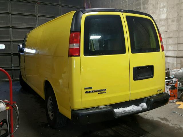 1GCZGUCG1C1114333 - 2012 CHEVROLET EXPRESS G3 YELLOW photo 3