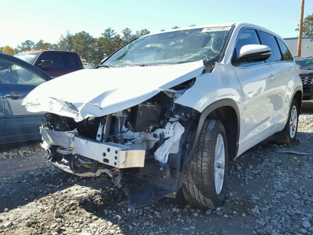 5TDZKRFH3GS168743 - 2016 TOYOTA HIGHLANDER WHITE photo 2