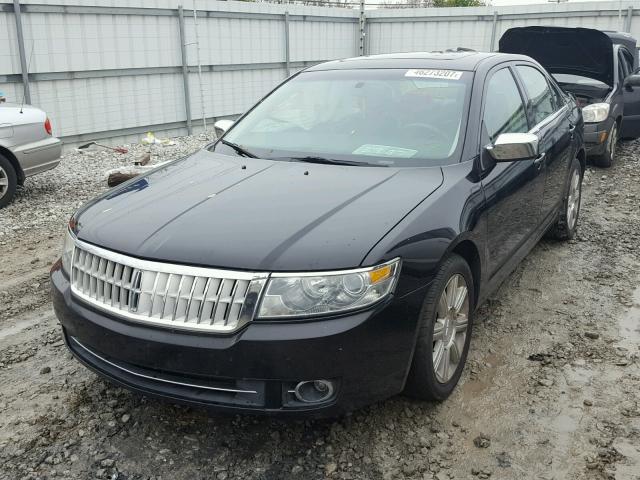 3LNHM26T08R650667 - 2008 LINCOLN MKZ BLACK photo 2