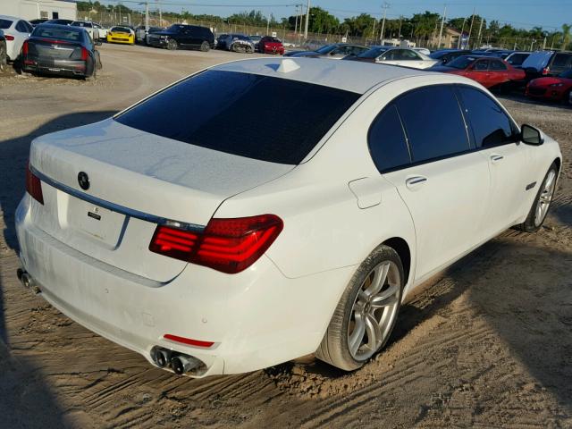 WBAYE8C50DD132472 - 2013 BMW 750LI WHITE photo 4