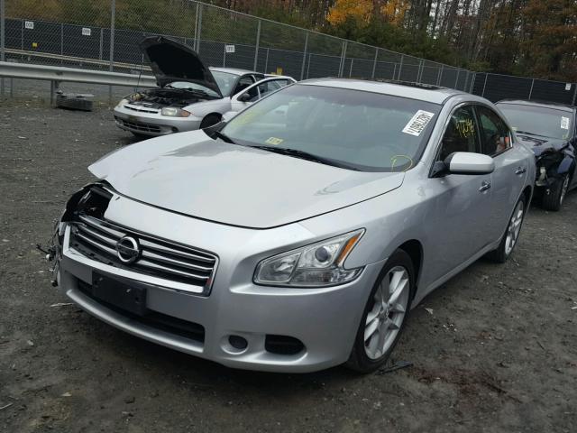 1N4AA5AP7DC830477 - 2013 NISSAN MAXIMA S SILVER photo 2