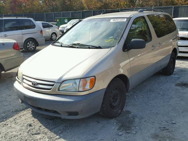 4T3ZF13C82U424235 - 2002 TOYOTA SIENNA LE TAN photo 2