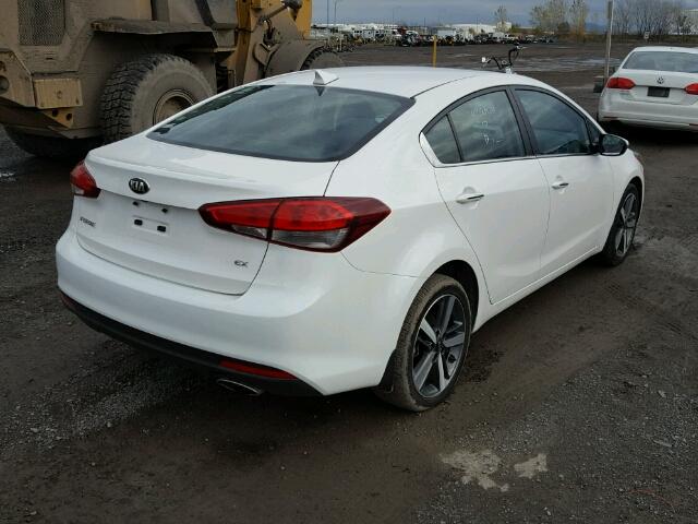 3KPFL4A81HE006485 - 2017 KIA FORTE EX WHITE photo 4