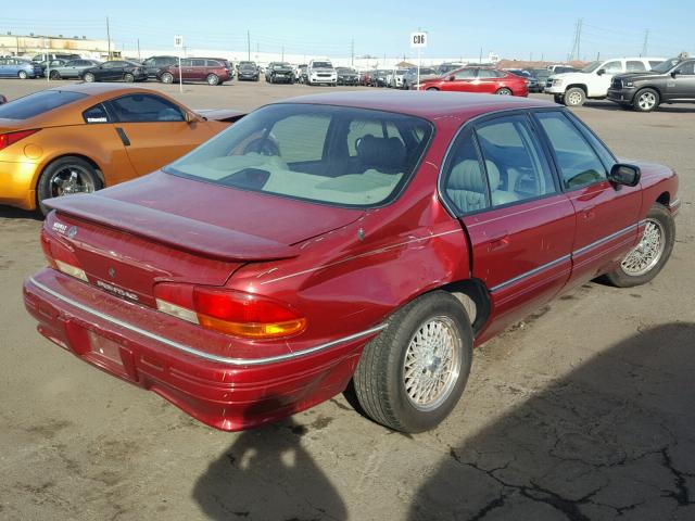 1G2HX53L8P1262892 - 1993 PONTIAC BONNEVILLE RED photo 4