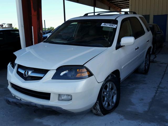 2HNYD18646H550872 - 2006 ACURA MDX TOURIN WHITE photo 2