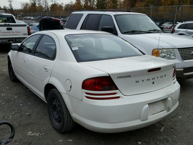 1B3AL46R36N172917 - 2006 DODGE STRATUS SX WHITE photo 3