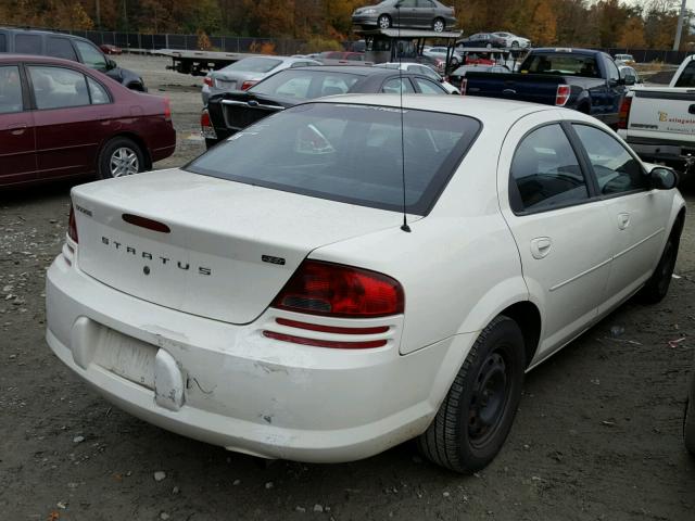 1B3AL46R36N172917 - 2006 DODGE STRATUS SX WHITE photo 4