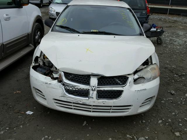 1B3AL46R36N172917 - 2006 DODGE STRATUS SX WHITE photo 9