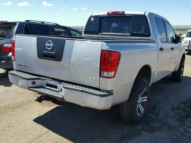 1N6AA07CX8N336882 - 2008 NISSAN TITAN XE SILVER photo 4