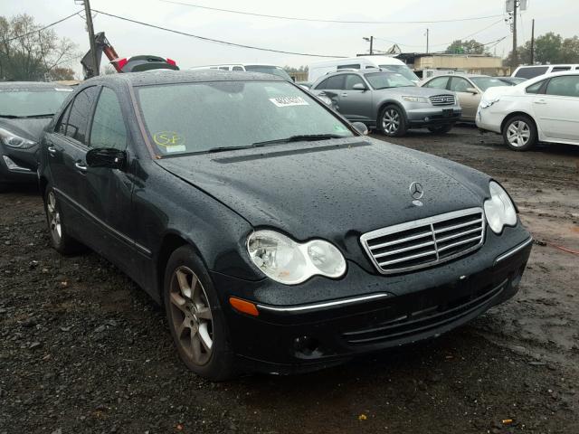 WDBRF92H87F877564 - 2007 MERCEDES-BENZ C BLACK photo 1