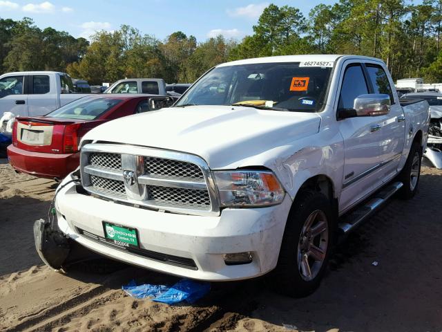 1C6RD6PT4CS329704 - 2012 DODGE RAM 1500 L WHITE photo 2