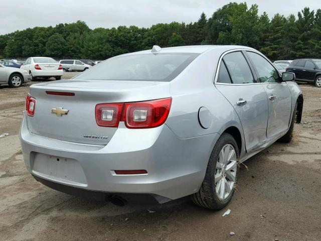 1G11H5SL2EF128478 - 2014 CHEVROLET MALIBU LTZ 银色 照片 4