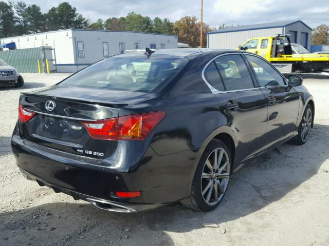 JTHCE1BL4E5024970 - 2014 LEXUS GS 350 BLACK photo 4