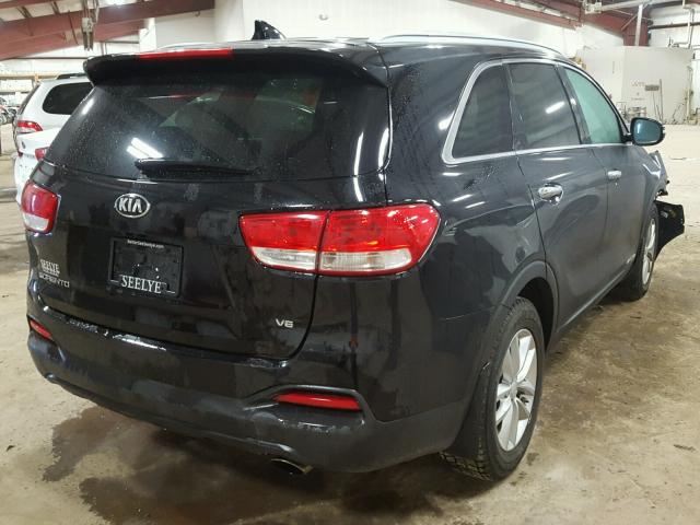 5XYPGDA5XGG037928 - 2016 KIA SORENTO LX BLACK photo 4