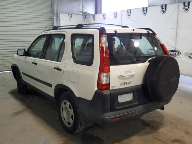 SHSRD68516U407973 - 2006 HONDA CR-V WHITE photo 3