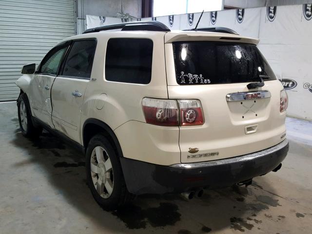 1GKEV23778J236280 - 2008 GMC ACADIA SLT CREAM photo 3