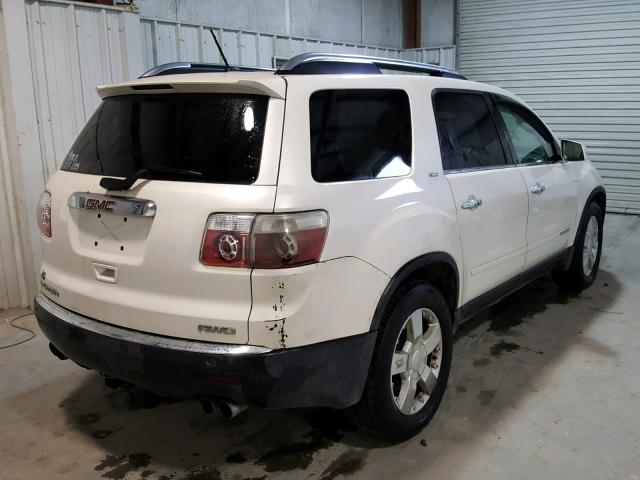 1GKEV23778J236280 - 2008 GMC ACADIA SLT CREAM photo 4