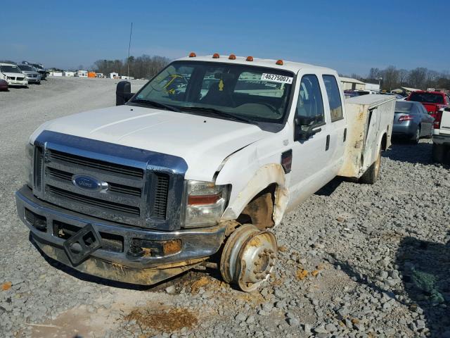 1FDXW47R78EE14296 - 2008 FORD F450 SUPER WHITE photo 2