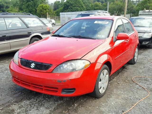 KL5JD66Z48K800954 - 2008 SUZUKI RENO RED photo 2