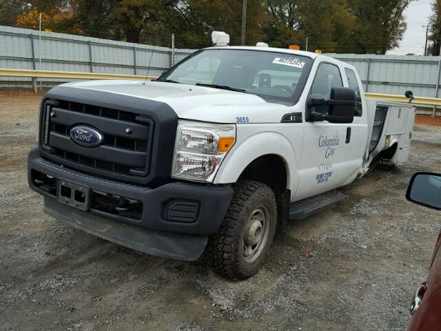 1FD7X2B67FEB14978 - 2015 FORD F250 SUPER WHITE photo 2